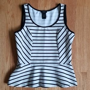 Ann Taylor, Peplum Sleeveless Blouse, Size XS-P